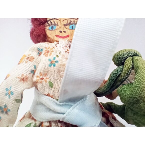 Dick Schnacke Mountain Craft Shop West Virginia Dress Woman Doll Clothespin Folk - Picture 5 of 15